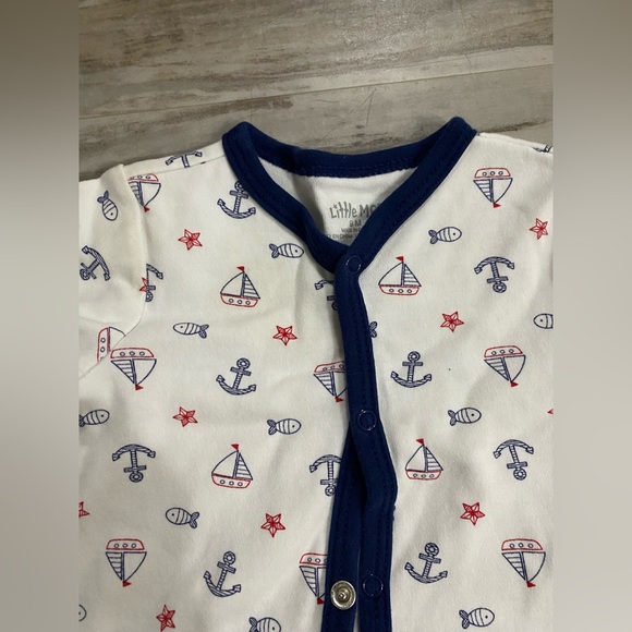 Little Me Baby Boy Cute Summer Rompers Size 9 Months - Picture 5 of 5